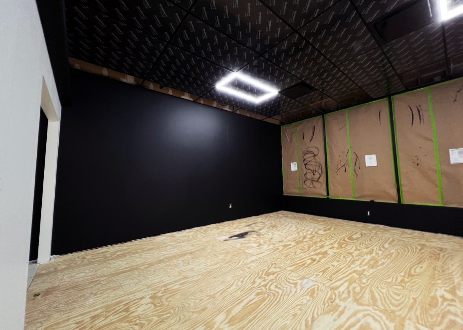 Inside the Canna Flora shop in Jupiter during its build-out